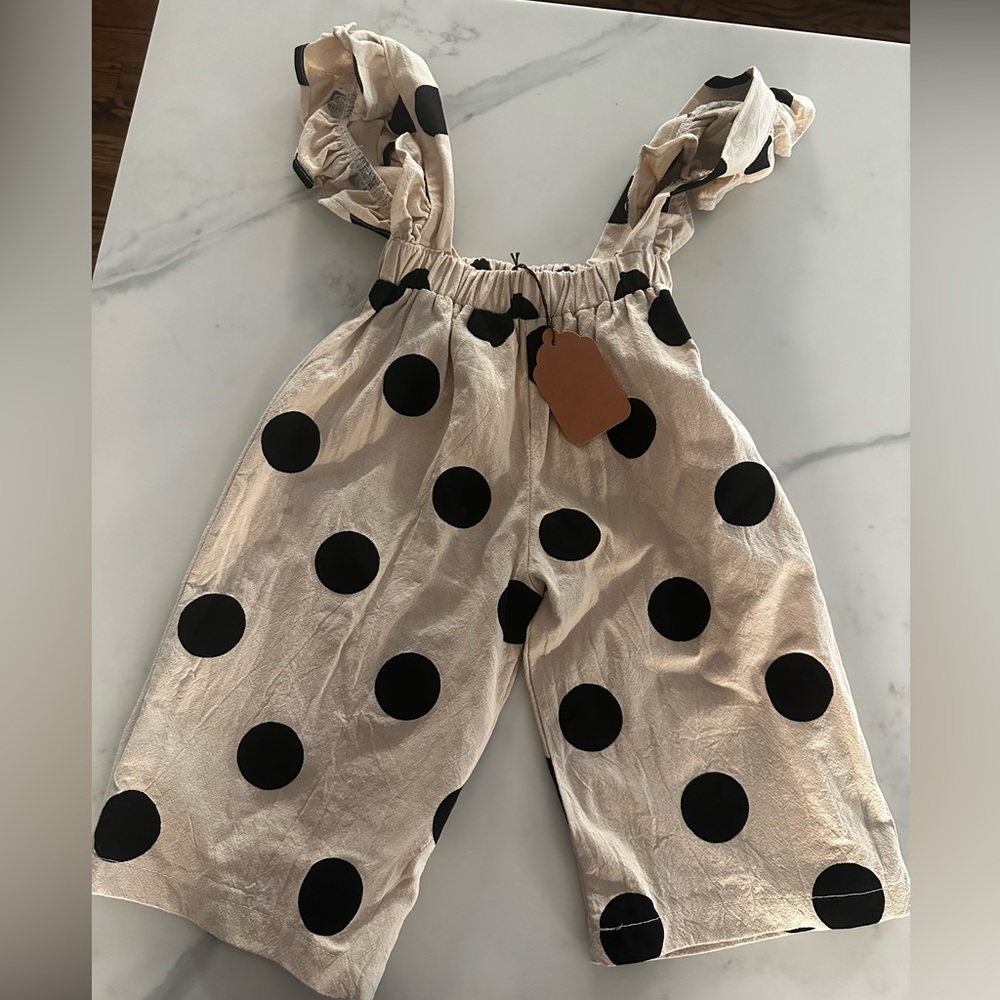 Charming Polka Dot Kids Romper